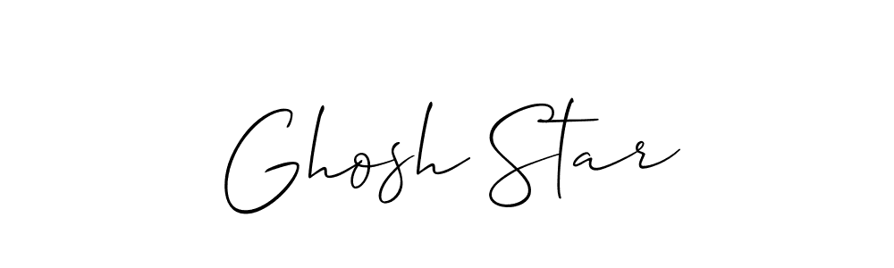 Ghosh Star stylish signature style. Best Handwritten Sign (Allison_Script) for my name. Handwritten Signature Collection Ideas for my name Ghosh Star. Ghosh Star signature style 2 images and pictures png