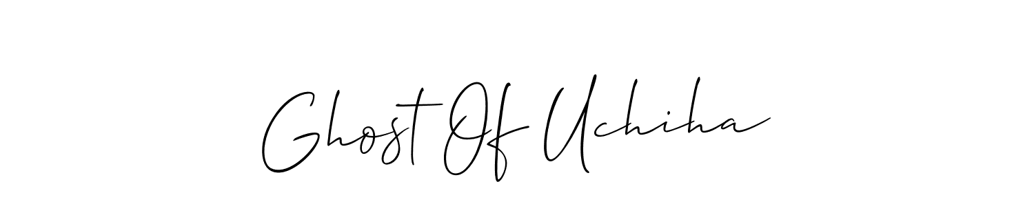 It looks lik you need a new signature style for name Ghost Of Uchiha. Design unique handwritten (Allison_Script) signature with our free signature maker in just a few clicks. Ghost Of Uchiha signature style 2 images and pictures png