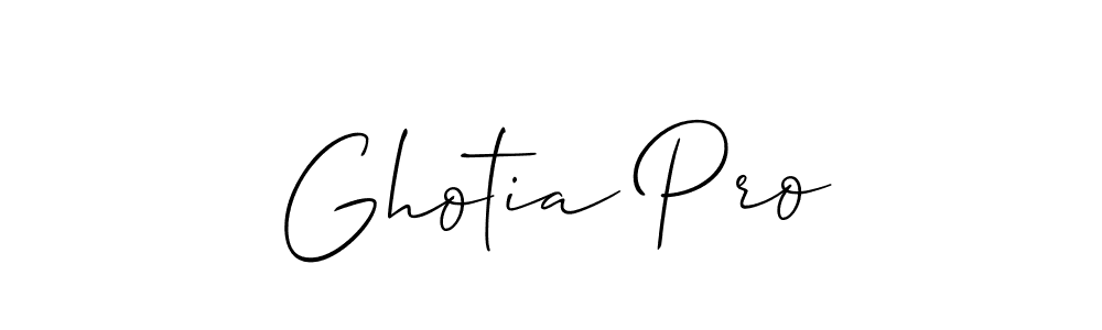 Ghotia Pro stylish signature style. Best Handwritten Sign (Allison_Script) for my name. Handwritten Signature Collection Ideas for my name Ghotia Pro. Ghotia Pro signature style 2 images and pictures png