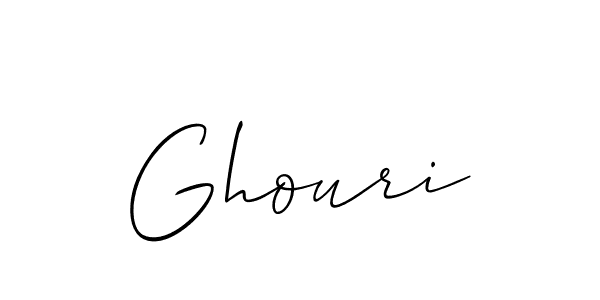 The best way (Allison_Script) to make a short signature is to pick only two or three words in your name. The name Ghouri include a total of six letters. For converting this name. Ghouri signature style 2 images and pictures png