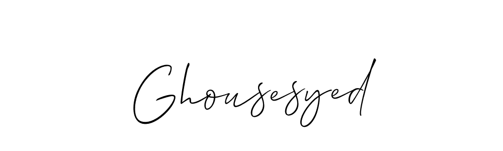 Make a beautiful signature design for name Ghousesyed. With this signature (Allison_Script) style, you can create a handwritten signature for free. Ghousesyed signature style 2 images and pictures png