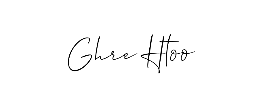 Allison_Script is a professional signature style that is perfect for those who want to add a touch of class to their signature. It is also a great choice for those who want to make their signature more unique. Get Ghre Htoo name to fancy signature for free. Ghre Htoo signature style 2 images and pictures png