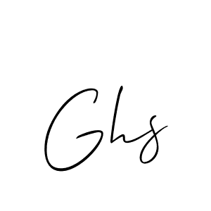 How to make Ghs signature? Allison_Script is a professional autograph style. Create handwritten signature for Ghs name. Ghs signature style 2 images and pictures png