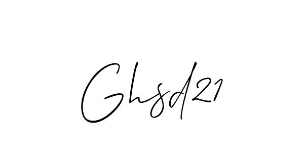Allison_Script is a professional signature style that is perfect for those who want to add a touch of class to their signature. It is also a great choice for those who want to make their signature more unique. Get Ghsd21 name to fancy signature for free. Ghsd21 signature style 2 images and pictures png