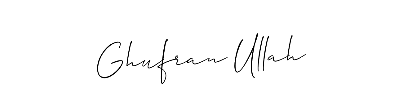 Create a beautiful signature design for name Ghufran Ullah. With this signature (Allison_Script) fonts, you can make a handwritten signature for free. Ghufran Ullah signature style 2 images and pictures png