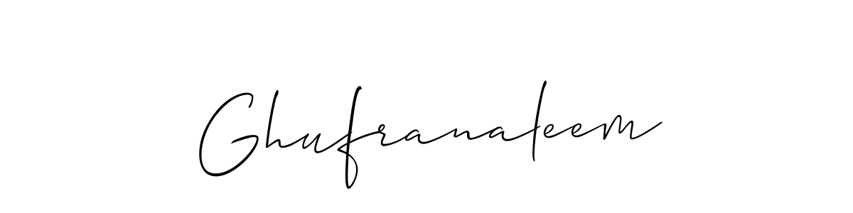 Also You can easily find your signature by using the search form. We will create Ghufranaleem name handwritten signature images for you free of cost using Allison_Script sign style. Ghufranaleem signature style 2 images and pictures png