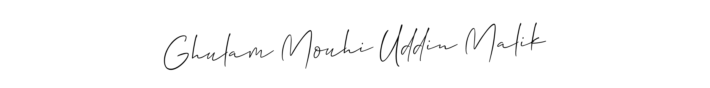 Make a beautiful signature design for name Ghulam Mouhi Uddin Malik. Use this online signature maker to create a handwritten signature for free. Ghulam Mouhi Uddin Malik signature style 2 images and pictures png