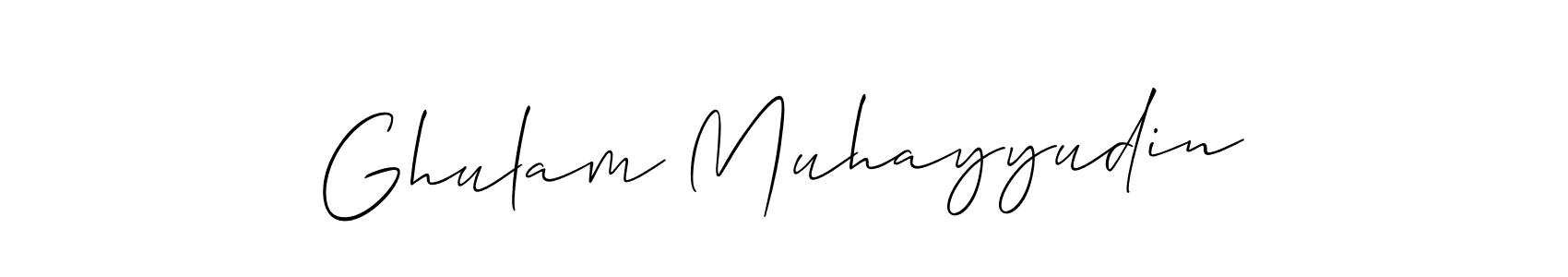 You can use this online signature creator to create a handwritten signature for the name Ghulam Muhayyudin. This is the best online autograph maker. Ghulam Muhayyudin signature style 2 images and pictures png