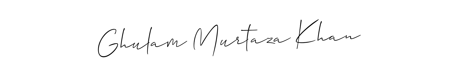 How to make Ghulam Murtaza Khan signature? Allison_Script is a professional autograph style. Create handwritten signature for Ghulam Murtaza Khan name. Ghulam Murtaza Khan signature style 2 images and pictures png