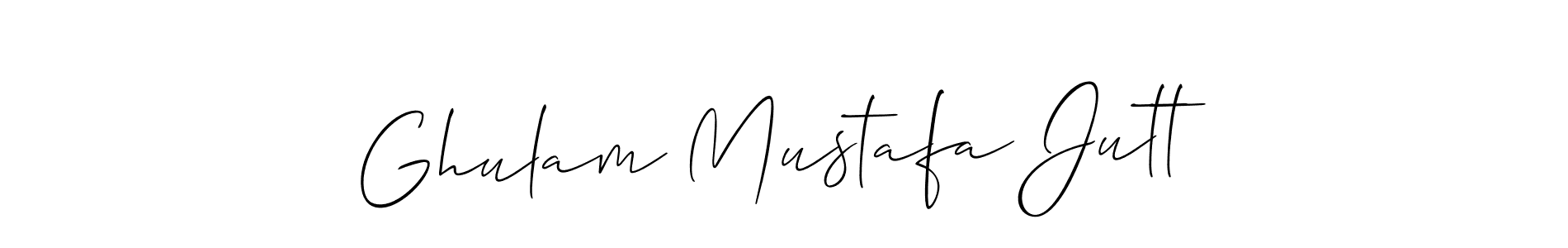 Also we have Ghulam Mustafa Jutt name is the best signature style. Create professional handwritten signature collection using Allison_Script autograph style. Ghulam Mustafa Jutt signature style 2 images and pictures png