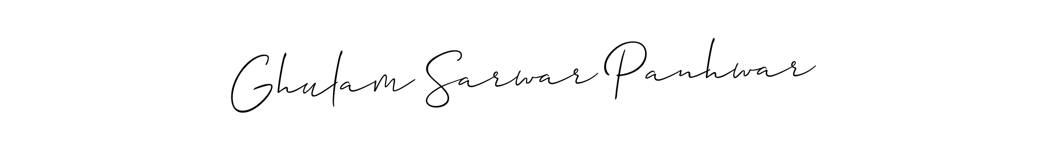 Make a short Ghulam Sarwar Panhwar signature style. Manage your documents anywhere anytime using Allison_Script. Create and add eSignatures, submit forms, share and send files easily. Ghulam Sarwar Panhwar signature style 2 images and pictures png