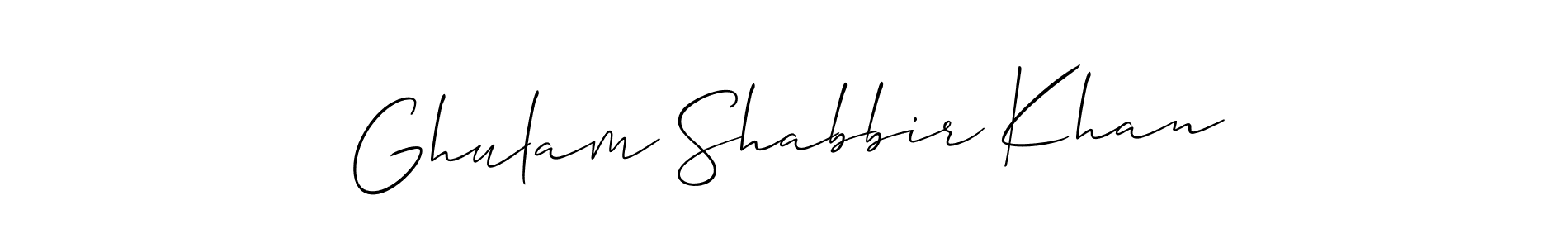 This is the best signature style for the Ghulam Shabbir Khan name. Also you like these signature font (Allison_Script). Mix name signature. Ghulam Shabbir Khan signature style 2 images and pictures png