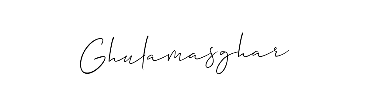 Once you've used our free online signature maker to create your best signature Allison_Script style, it's time to enjoy all of the benefits that Ghulamasghar name signing documents. Ghulamasghar signature style 2 images and pictures png