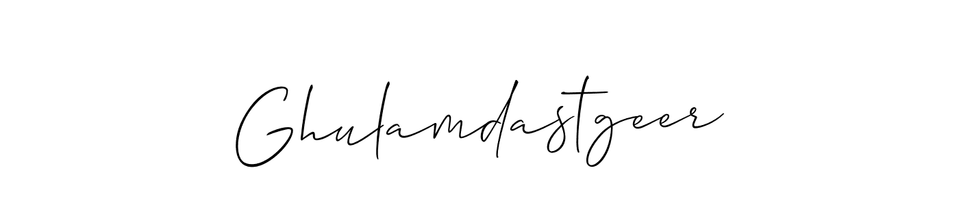 Once you've used our free online signature maker to create your best signature Allison_Script style, it's time to enjoy all of the benefits that Ghulamdastgeer name signing documents. Ghulamdastgeer signature style 2 images and pictures png