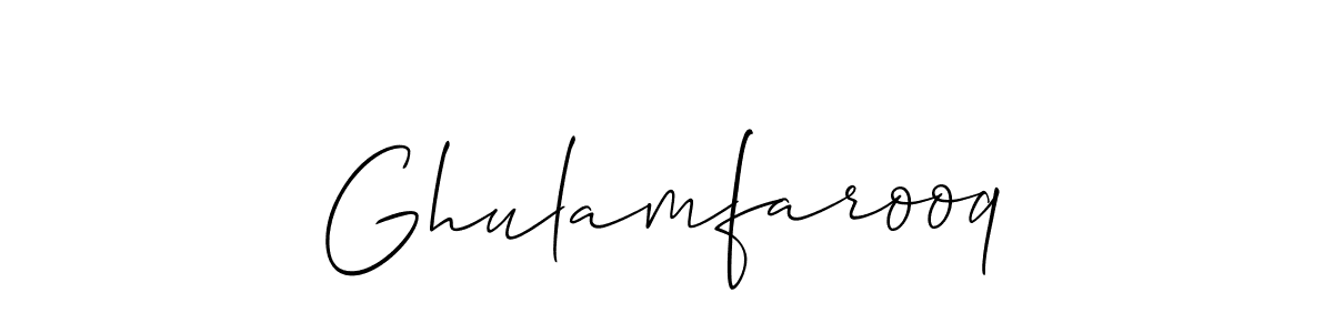 How to Draw Ghulamfarooq signature style? Allison_Script is a latest design signature styles for name Ghulamfarooq. Ghulamfarooq signature style 2 images and pictures png