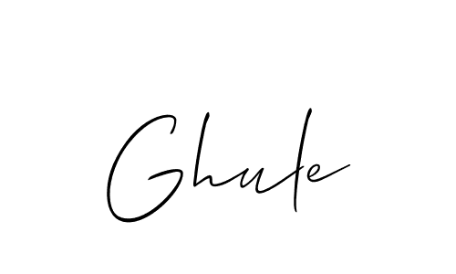 How to make Ghule signature? Allison_Script is a professional autograph style. Create handwritten signature for Ghule name. Ghule signature style 2 images and pictures png