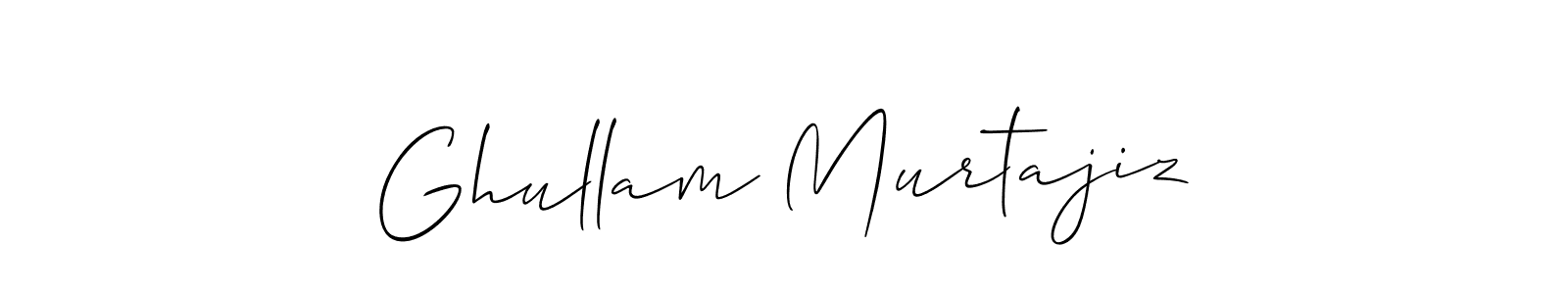 Make a short Ghullam Murtajiz signature style. Manage your documents anywhere anytime using Allison_Script. Create and add eSignatures, submit forms, share and send files easily. Ghullam Murtajiz signature style 2 images and pictures png