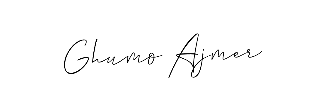 Best and Professional Signature Style for Ghumo Ajmer. Allison_Script Best Signature Style Collection. Ghumo Ajmer signature style 2 images and pictures png