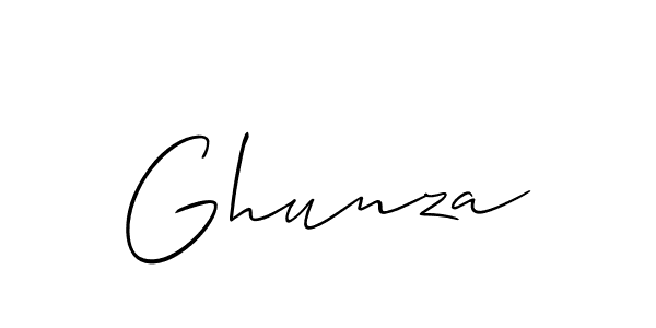 It looks lik you need a new signature style for name Ghunza. Design unique handwritten (Allison_Script) signature with our free signature maker in just a few clicks. Ghunza signature style 2 images and pictures png