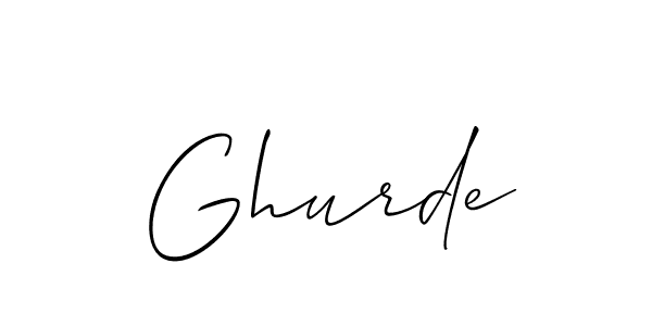 Best and Professional Signature Style for Ghurde. Allison_Script Best Signature Style Collection. Ghurde signature style 2 images and pictures png
