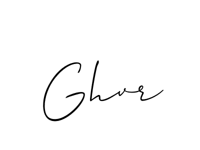 How to make Ghvr signature? Allison_Script is a professional autograph style. Create handwritten signature for Ghvr name. Ghvr signature style 2 images and pictures png