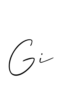 How to make Gi name signature. Use Allison_Script style for creating short signs online. This is the latest handwritten sign. Gi signature style 2 images and pictures png