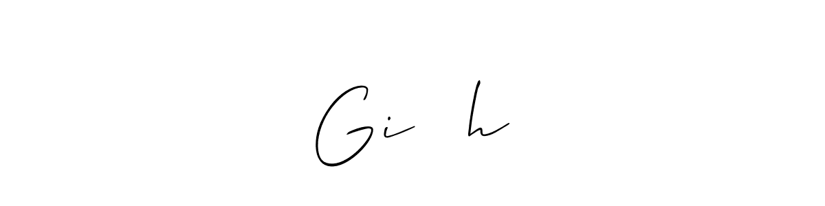 How to Draw Giरीशh signature style? Allison_Script is a latest design signature styles for name Giरीशh. Giरीशh signature style 2 images and pictures png