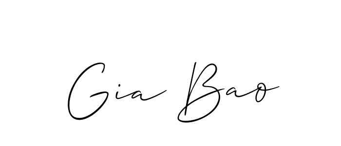 How to make Gia Bao signature? Allison_Script is a professional autograph style. Create handwritten signature for Gia Bao name. Gia Bao signature style 2 images and pictures png