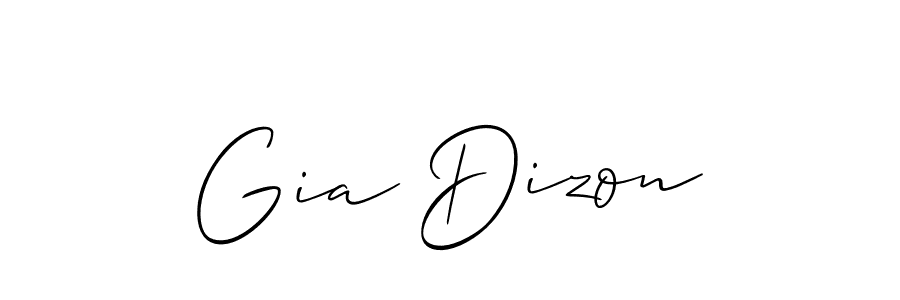 Best and Professional Signature Style for Gia Dizon. Allison_Script Best Signature Style Collection. Gia Dizon signature style 2 images and pictures png