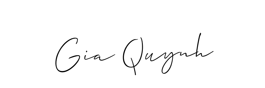 Best and Professional Signature Style for Gia Quynh. Allison_Script Best Signature Style Collection. Gia Quynh signature style 2 images and pictures png