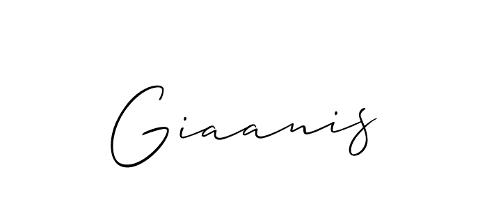 Best and Professional Signature Style for Giaanis. Allison_Script Best Signature Style Collection. Giaanis signature style 2 images and pictures png