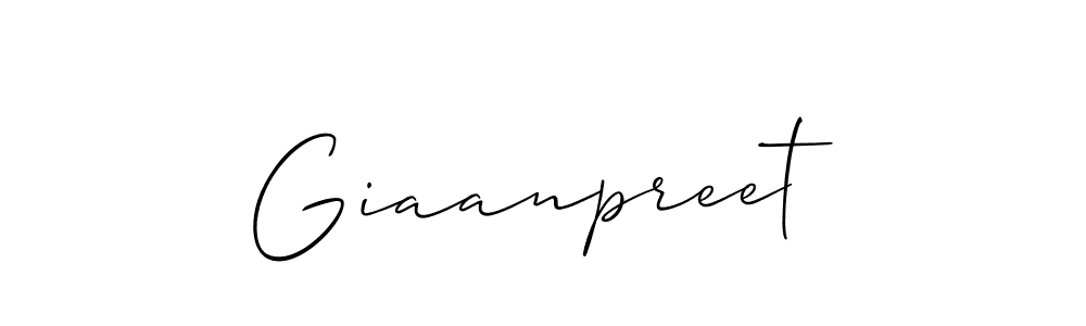 if you are searching for the best signature style for your name Giaanpreet. so please give up your signature search. here we have designed multiple signature styles  using Allison_Script. Giaanpreet signature style 2 images and pictures png