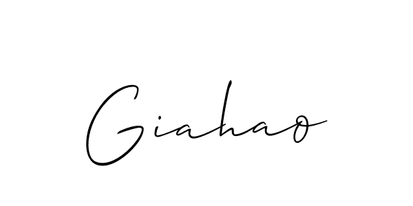 You can use this online signature creator to create a handwritten signature for the name Giahao. This is the best online autograph maker. Giahao signature style 2 images and pictures png