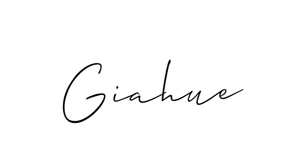 Giahue stylish signature style. Best Handwritten Sign (Allison_Script) for my name. Handwritten Signature Collection Ideas for my name Giahue. Giahue signature style 2 images and pictures png