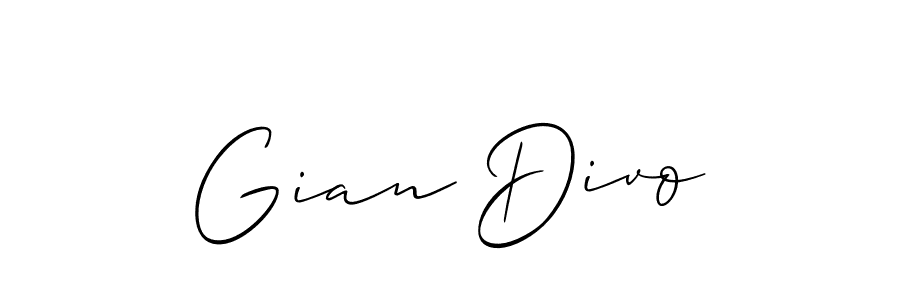 This is the best signature style for the Gian Divo name. Also you like these signature font (Allison_Script). Mix name signature. Gian Divo signature style 2 images and pictures png