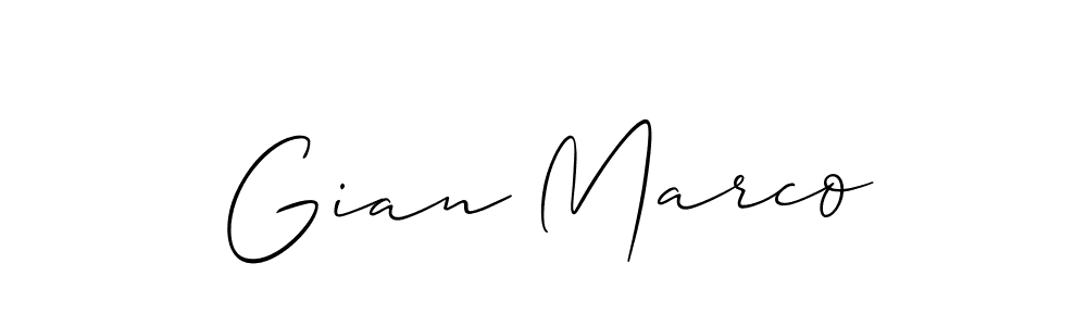 How to make Gian Marco signature? Allison_Script is a professional autograph style. Create handwritten signature for Gian Marco name. Gian Marco signature style 2 images and pictures png