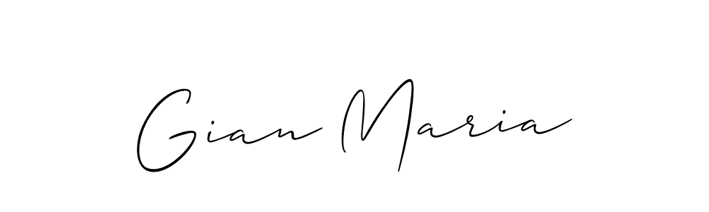 Make a beautiful signature design for name Gian Maria. With this signature (Allison_Script) style, you can create a handwritten signature for free. Gian Maria signature style 2 images and pictures png