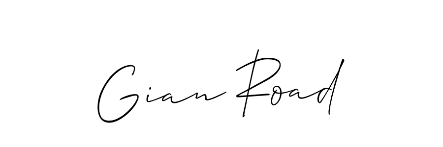 How to make Gian Road name signature. Use Allison_Script style for creating short signs online. This is the latest handwritten sign. Gian Road signature style 2 images and pictures png