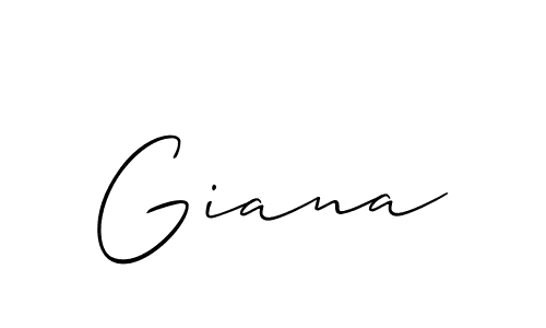 How to make Giana name signature. Use Allison_Script style for creating short signs online. This is the latest handwritten sign. Giana signature style 2 images and pictures png