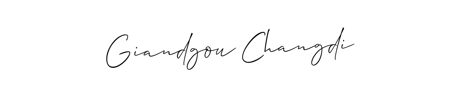 Also we have Giandgou Changdi name is the best signature style. Create professional handwritten signature collection using Allison_Script autograph style. Giandgou Changdi signature style 2 images and pictures png