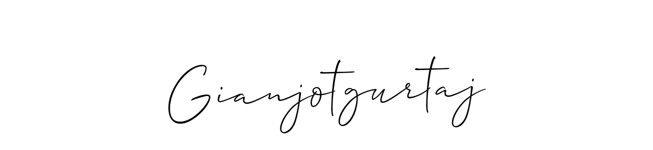 Design your own signature with our free online signature maker. With this signature software, you can create a handwritten (Allison_Script) signature for name Gianjotgurtaj. Gianjotgurtaj signature style 2 images and pictures png