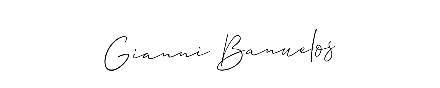 Gianni Banuelos stylish signature style. Best Handwritten Sign (Allison_Script) for my name. Handwritten Signature Collection Ideas for my name Gianni Banuelos. Gianni Banuelos signature style 2 images and pictures png