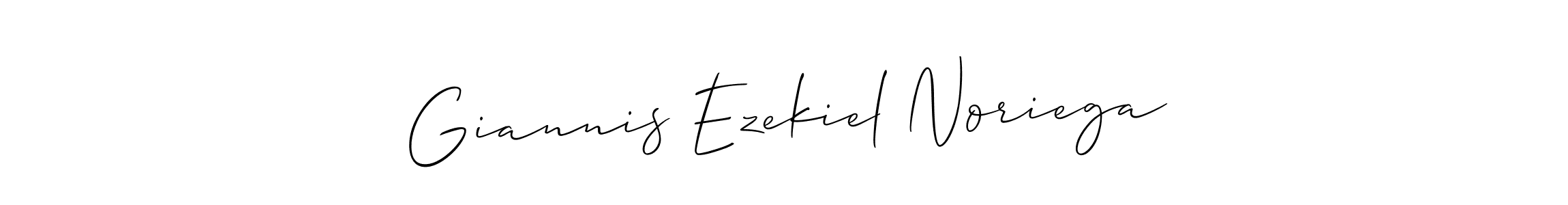 Design your own signature with our free online signature maker. With this signature software, you can create a handwritten (Allison_Script) signature for name Giannis Ezekiel Noriega. Giannis Ezekiel Noriega signature style 2 images and pictures png