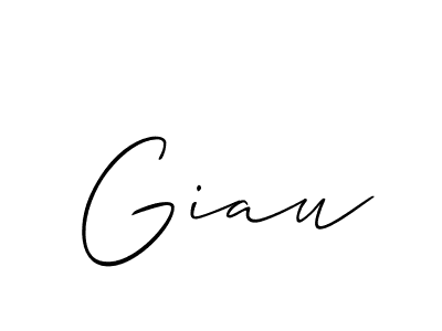 The best way (Allison_Script) to make a short signature is to pick only two or three words in your name. The name Giau include a total of six letters. For converting this name. Giau signature style 2 images and pictures png