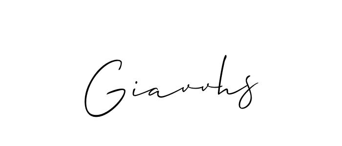 The best way (Allison_Script) to make a short signature is to pick only two or three words in your name. The name Giavvhs include a total of six letters. For converting this name. Giavvhs signature style 2 images and pictures png