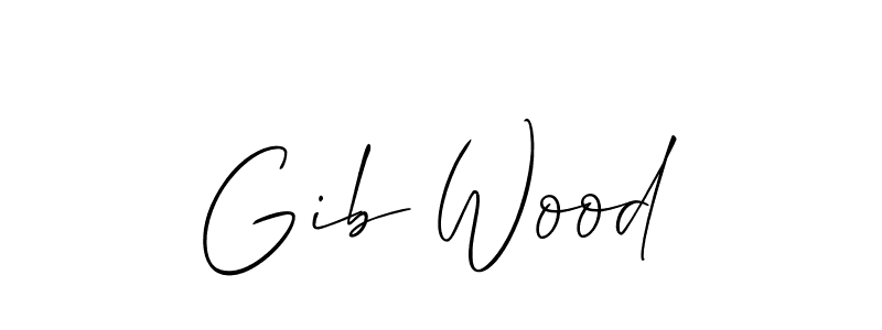 Make a beautiful signature design for name Gib Wood. Use this online signature maker to create a handwritten signature for free. Gib Wood signature style 2 images and pictures png