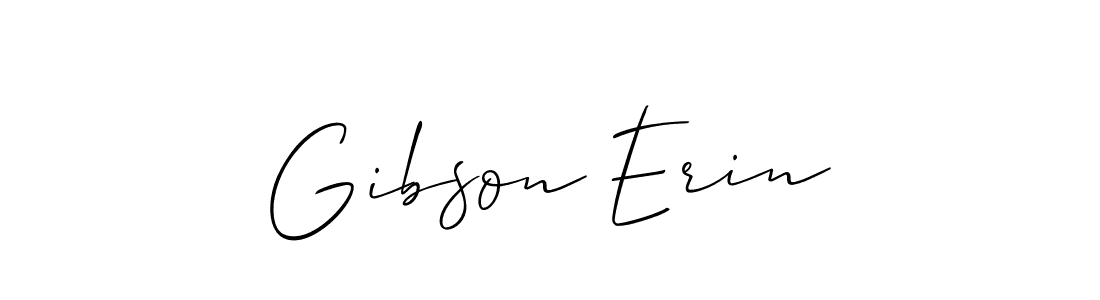Gibson Erin stylish signature style. Best Handwritten Sign (Allison_Script) for my name. Handwritten Signature Collection Ideas for my name Gibson Erin. Gibson Erin signature style 2 images and pictures png