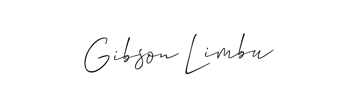 Similarly Allison_Script is the best handwritten signature design. Signature creator online .You can use it as an online autograph creator for name Gibson Limbu. Gibson Limbu signature style 2 images and pictures png