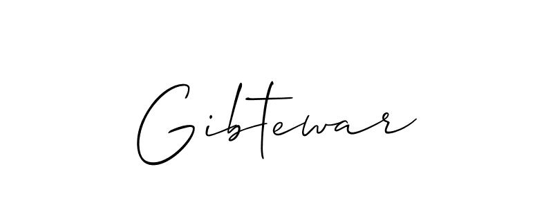 How to Draw Gibtewar signature style? Allison_Script is a latest design signature styles for name Gibtewar. Gibtewar signature style 2 images and pictures png
