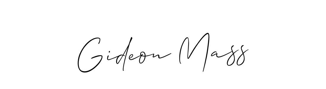 Also we have Gideon Mass name is the best signature style. Create professional handwritten signature collection using Allison_Script autograph style. Gideon Mass signature style 2 images and pictures png